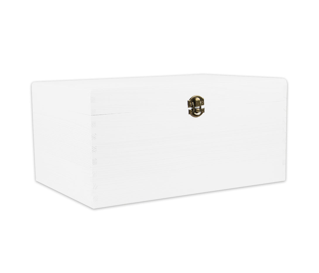 Holzbox mit Deckel weiß