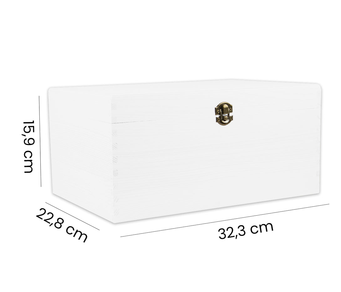 aufbewahrung kiste mit deckel Holzbox mit Deckel weiß