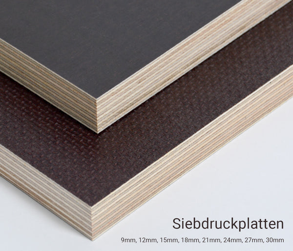 27mm Siebdruckplatten Zuschnitt Melaminbeschichtet Siebdruck Multiplexplatten wasserfest Birke Bodenplatte Holz Braun
