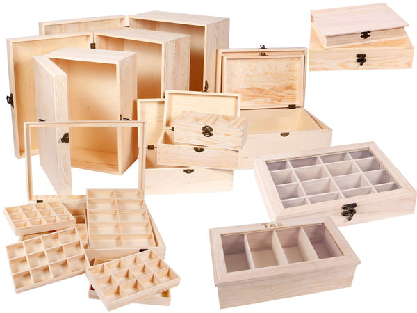 Sammler Geschenke Box Holz-Schatulle Truhe Schatzkiste Verkaufshilfe Tee-Box Holz-Kiste