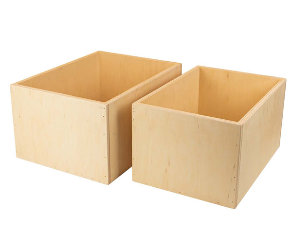 Aufbewahrungsbox - 100% Birke multiplex Massiv Holz, variable Schubladen - handgefertigt in Deutschland